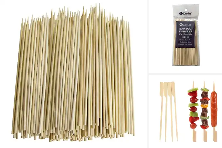 Detailed view of Best 6 Inch Bamboo Skewers