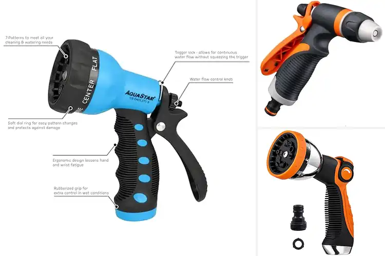 Detailed view of Best ABS TpR Garden Hose Nozzle Durability