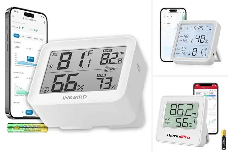 Detailed view of Best App-Controlled Hygrometers