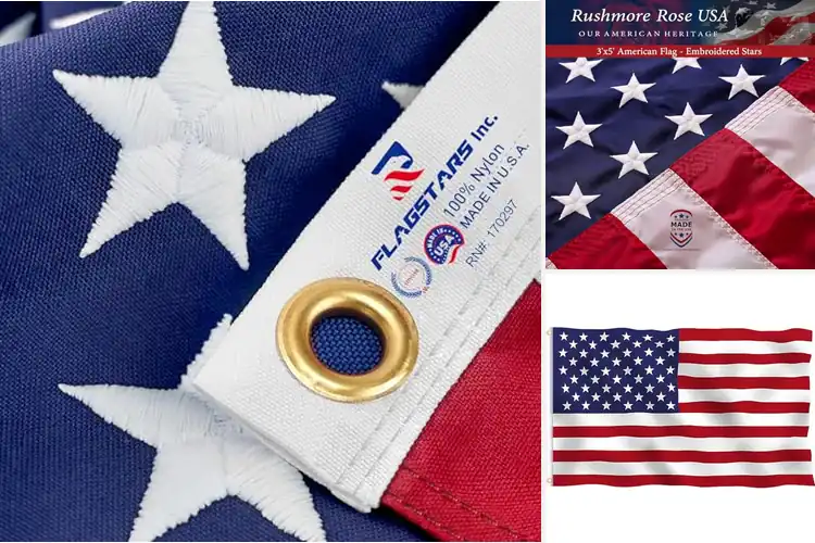 Detailed view of Best Durable 3×5 American Flags Outdoor