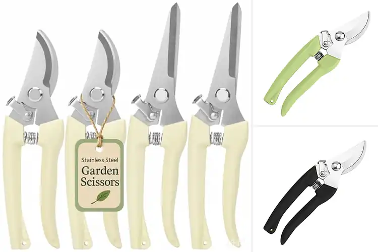 Detailed view of Best Stainless Steel Blades Garden Shears